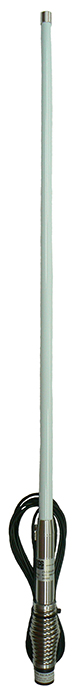 Detachable 4G & 3G mobile phone antenna, white, 825-960 MHz & 1710-2190 MHz, 30W, FME female, 5m cable, 6.2 and 3 dBi – 1.2m